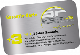 3 Jahre Garantie